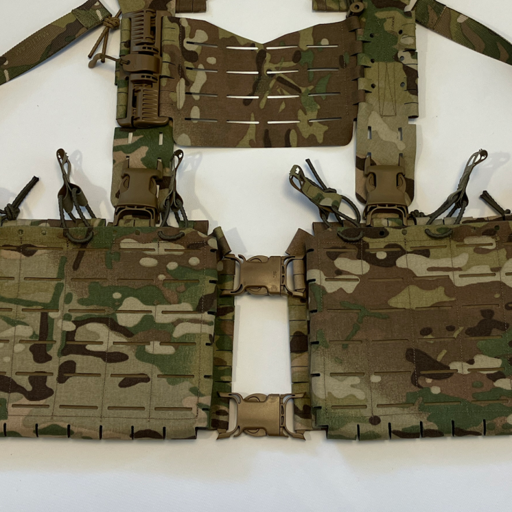 Split Rig Setup with pouches ASH