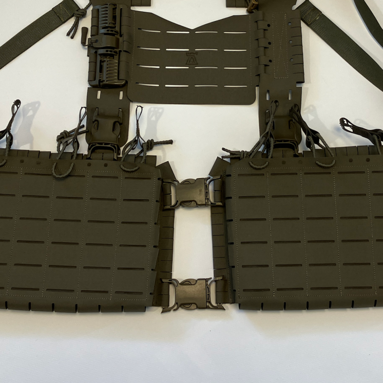 Split Rig Setup with pouches ASH