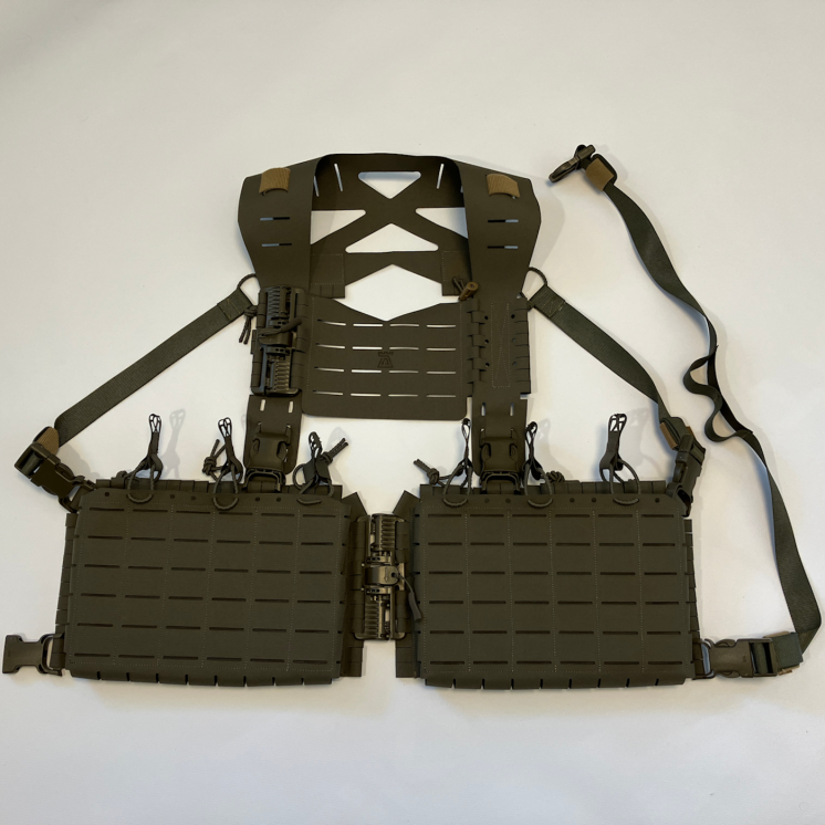 Split Rig Setup with pouches ASH